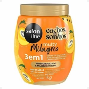 Creme de Tratamento 3 em 1 Salon Line Multy Milagres Cachos dos Sonhos Maracujá e Óleo de Argan 1Kg