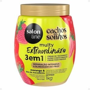 Salon Line Multy Extraordinário Cachos dos Sonhos Morango e Óleo de Macadâmia - Creme de Tratamento 1Kg