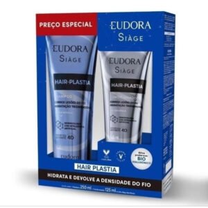 Kit Siàge Eudora Hair Plastia Shampoo 250ml + Condicionador 125ml