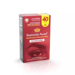 Expressão Facial Henna de Sobrancelhas - Castanho Médio 2,5g