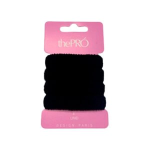 thePRÓ Preto - Kit de Elásticos de Cabelo Tamanho Grande Com 4 Unidades - Ref. 24058G