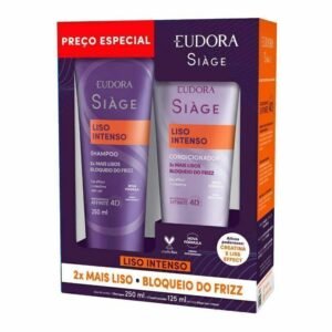 Eudora Siàge Combo Liso Intenso: Shampoo 250ml + Condicionador 200ml