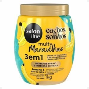 Creme para Pentear Salon Line 3 em 1 Cachos dos Sonhos Banana 1kg