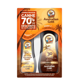 Australian Gold Dark Tanning Kit - Protetor Solar + Acelerador Kit