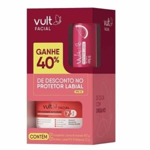 Vult - Kit Creme Antissinais + Protetor Labial Melancia FPS 15