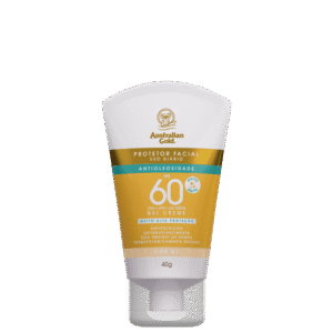 Protetor solar Facial 60FPS com Cor Gel Creme Australian Gold Cor 01