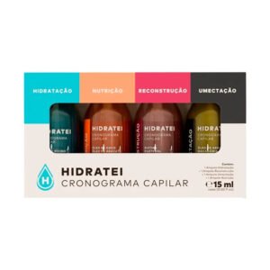 Hidratei - Kit Ampolas Cronograma Capilar 15ml